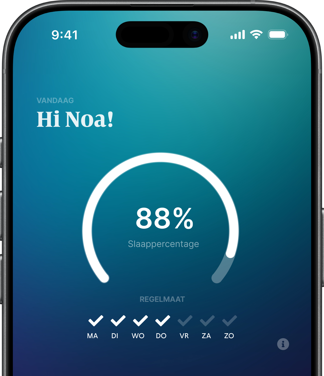 Kleitman app — dagelijkse check-in